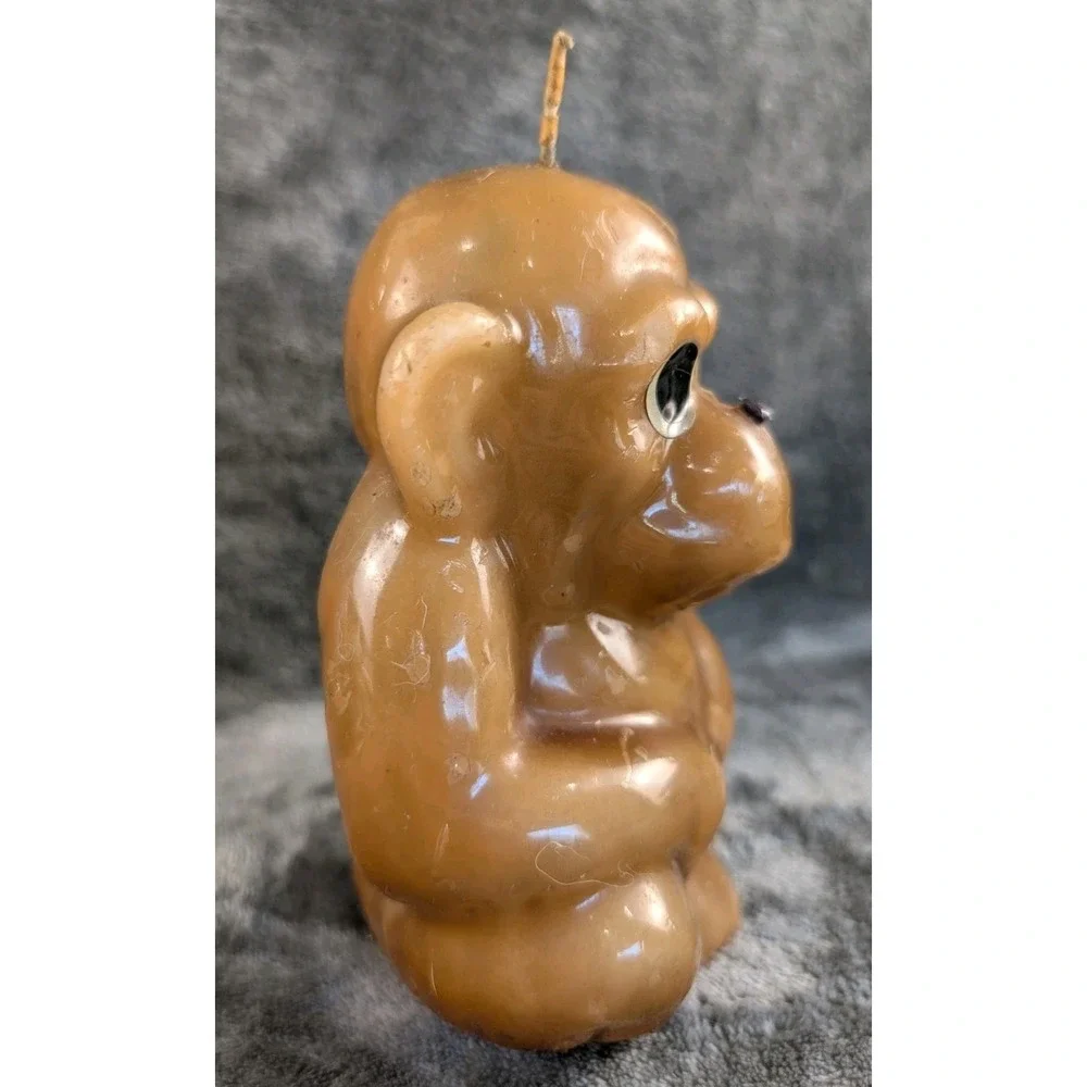 Monkey Candle Figurine Novelty Candle Unique Home Decor Gift Idea White Elephant